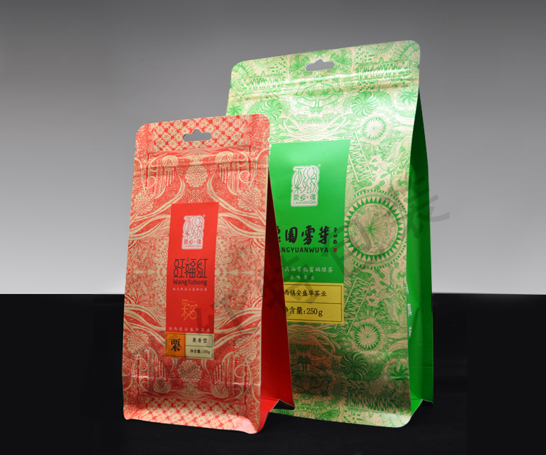 牛皮纸八边封自立包装袋